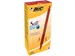 Balpen Bic soft feel grip clic medium rood