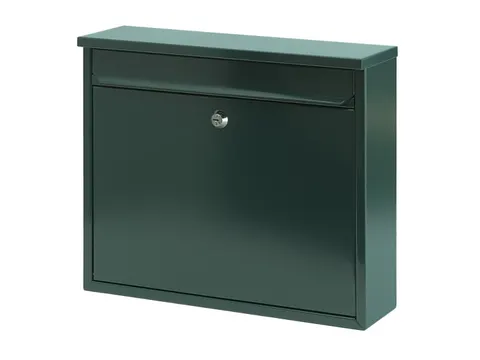 Wandbrievenbus 31.5cm Groen Staal