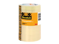 Plakband Scotch 508 15mmx66m transparant 10 rollen