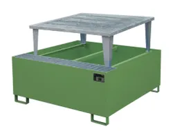 opvangbak,v. 1xIBC,opvangvol. 1000l,HxBxD 1083x1460x1460mm,m. aftapbok