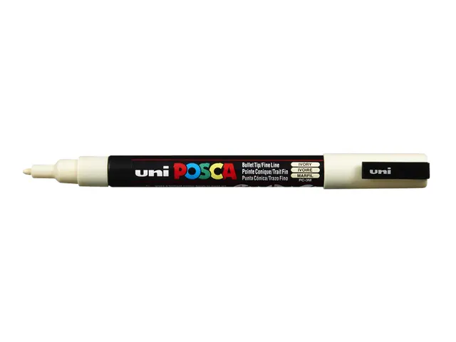 Verfstift Posca PC3M Fijne punt 0,9-1,3mm Ivoor