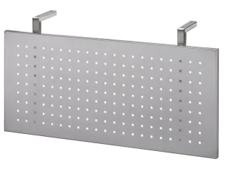 zichtscherm,v. bureau,HxB 350x750mm,zilverkleurig - 1