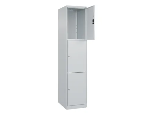 lockerkast,HxBxD 1850x400x500mm,1x3vakken,vak B 400mm,cil.-slot