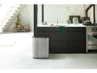 Afvalbak Bo Touch Bin 2x30 Liter Mat RVS FPP - 8