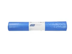 Afvalzak Hynex 70x110cm LDPE recycled T60 120L blauw rol à 20 stuks