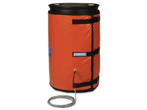 Verwarmingsmantel,V. 200L Vat,Buiten Glasvezel/Silicone,Oranje
