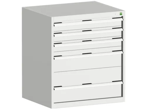 ladekast 900x800x750mm 5laden zware lasten RAL7035 front RAL7035
