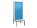 locker voor scheiding van kleding,HxBxD 2120x800x815mm,2vak