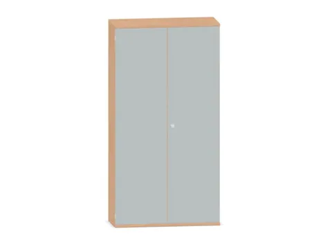 Kantoorkast 1920x1000x430mm Decor Romp Beuken Decor Front Lichtgrijs