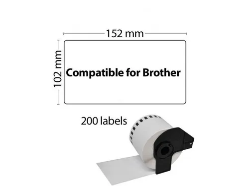Etiket Dk-11241 102x152mm Groot Logistiek Verzendlabel 200 Stuks