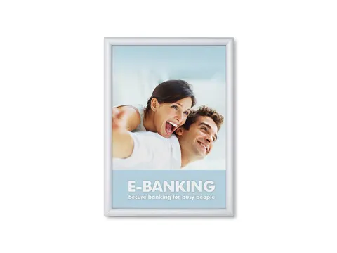 Kliklijst A3 Rechte Hoeken 20mm Zilver