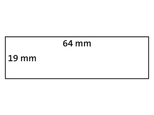 Etiket Dymo 1933085 industrieel 19x64mm 2 rollen á 450 stuks wit