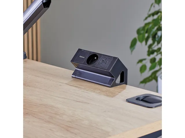contactdoos Power Desk zwart voor België