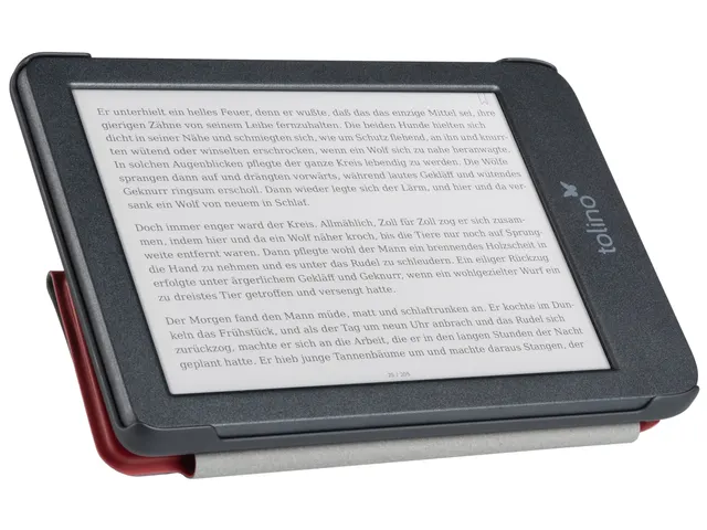 E-reader beschermhoes Tolino Shine Origami rood