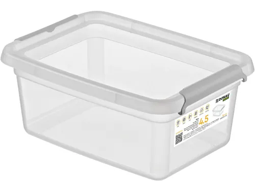 Donau Home Voedseldoos 4,5 Liter transparant kunststof