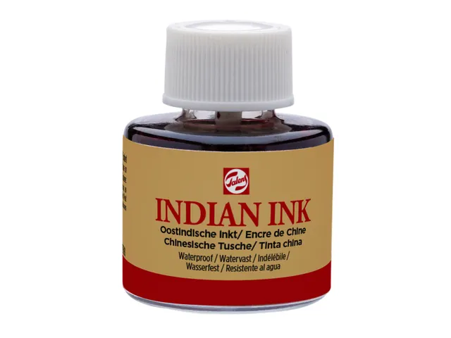 Oost-Indische inkt Talens zwart 11ml