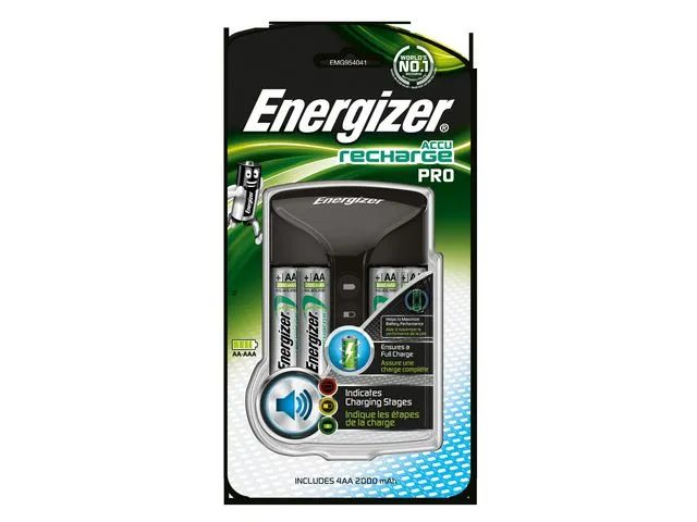 Chargeur Pro pour piles AA et AAA + 4 piles AA 2000mAh