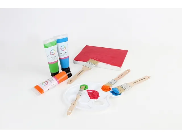 Acrylverf Qrea 120 ml vermiljoen