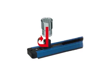 SL 1916 Mannelijke stekker 1/2 inch magnetisch,580mm 16sleuven - 3