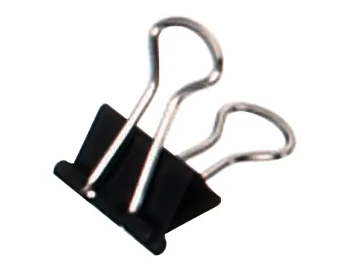 Papierklem MAUL 215 foldback 13mm capaciteit 4mm zwart 12 stuks