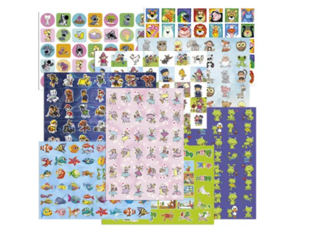 Belongingsstickermix De Stulp fantasie assorti