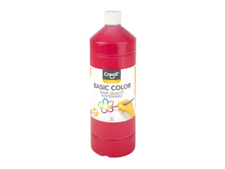 Plakkaatverf Creall basic rood 1000ml - 1