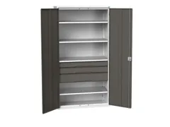 universele kast,HxBxD 2000x1050x550mm,4xStalen bodem,3lade(n)