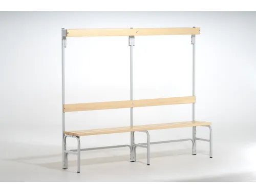 omkleedbank,HxLxD 1650x2000x375mm,houten lijst,frame staal RAL7035