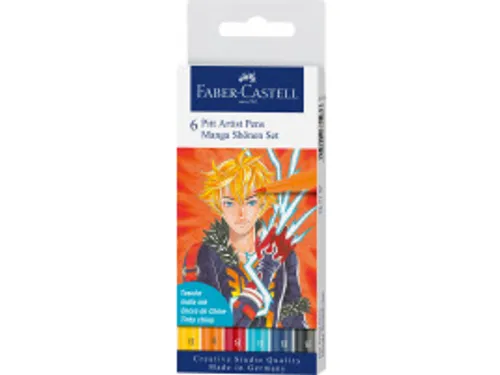 Tekenstift Faber-Castell Pitt Artist Pen Manga 6-delig etui Shônen