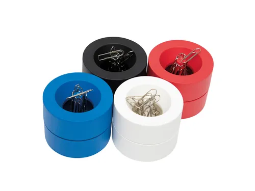 Papercliphouder MAULpro magnetisch recycled Ø73x60mm blauw