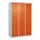 dubbeldekse locker,HxBxD 1850x1200x500mm,3x2vak.,vak B 400mm,cil.-slot