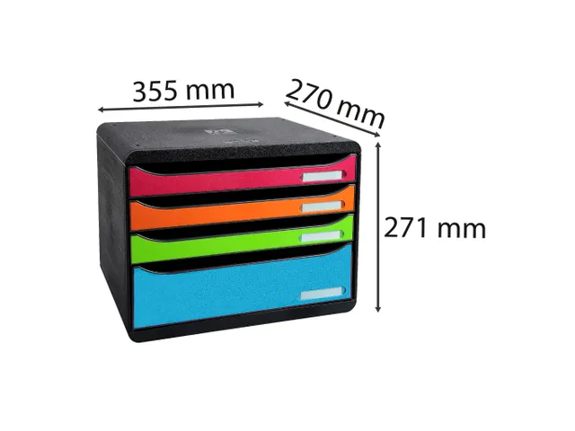 Ladenbox Big-box Plus Horizon Maxi 4 Laden Zwart Assorti