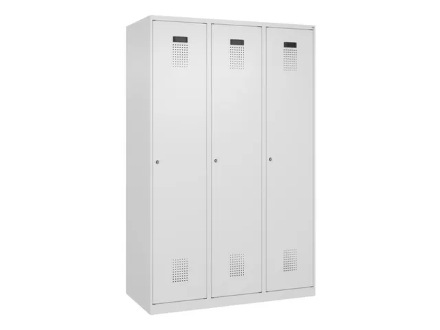 locker voor scheiding van kleding,HxBxD 1850x1200x500mm,3vak