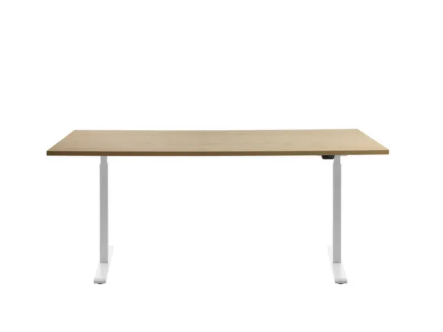 Elektrisch ihv bureau,HxBxD 700-1200x1800x800mm,blad esdoorn