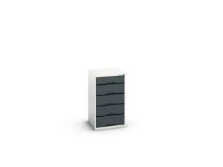 ladekast HxBxD 900x525x550mm 5laden romp RAL7035 front RAL7016 - 2