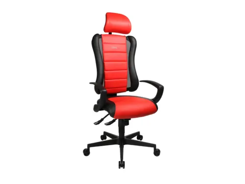 Topstar Bureaustoel Sitness Racer RS hoofdsteun zwart/rood