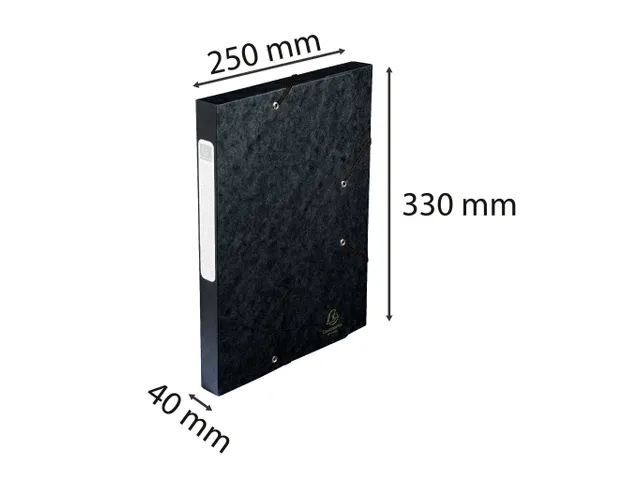 CARTOBOX glanskarton rug 40mm zwart