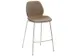 tabouret de bar assise H 650mm assise tissu sable chiné