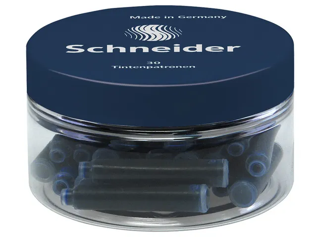 Inktpatronen Schneider pot à 30 stuks donkerblauw