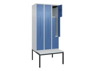 Z-garderobekast,HxBxD 2120x900x815mm,6vak,vak B 300mm,cil.-slot - 2