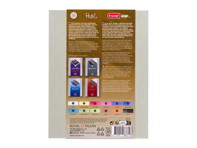 Kleurpotloden Bruynzeel 8840 Design pastel 12 stuks assorti