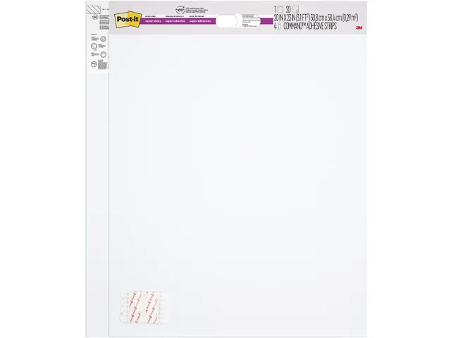 Post-it Wall/table Pad, ft 58,4 x 50,8 cm, pak van 2 x 20 vel