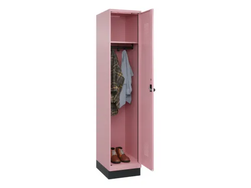 locker,HxBxD 1950x400x500mm,1vak,vak B 400mm,draaigrendel,sokkel