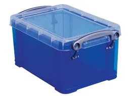 Opbergdoos 0,7 Liter Transparant Blauw