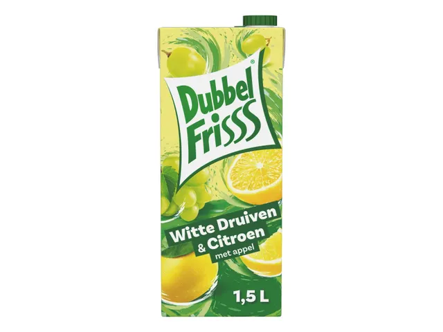 Boisson fruitée DubbelFriss raison blanc citron pak 1500ml