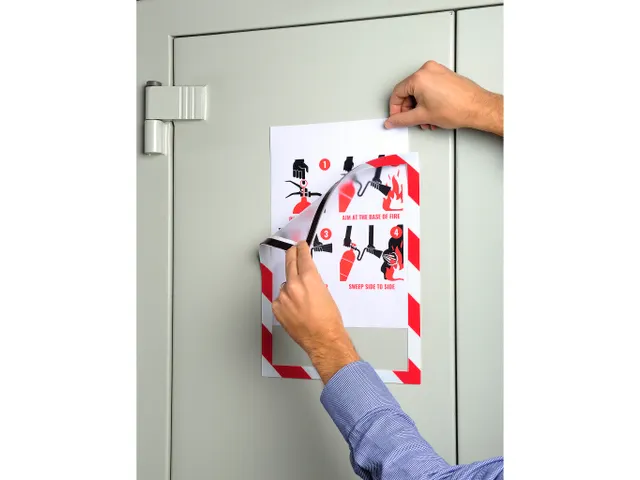 Magnetisch cover A4 rood/wit