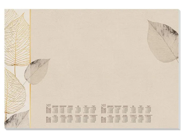 Designonderlegger Sigel Natural Leaves 27/28 59,5x41cm 30 vel 80 grams