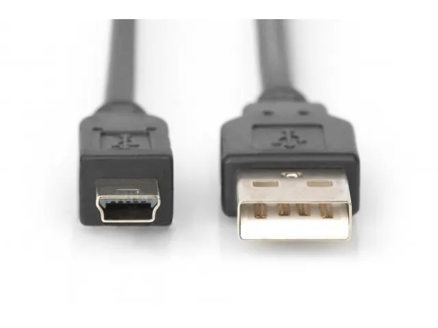 Câble de connexion USB 2.0 Type A - Mini B (5 broches) St/St 1.8m Noi