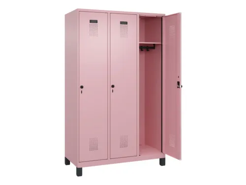 locker,HxBxD 1950x1200x500mm,3vak,vak B 400mm,draaigrendel,voeten