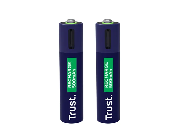 Batterij Trust USB-C oplaadbaar AAA 2 stuks